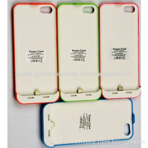 2,700mAh Power Bank Case for iPhone 5C/5/5S, in Different Colors